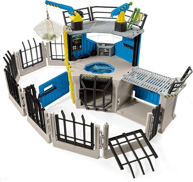 Schleich Dinosaurs, Dinosaur Toy, Dinosaur Toys for Boys and Girls 4-12 Years Old, Extend-A-Fence Toy, Ages 4+