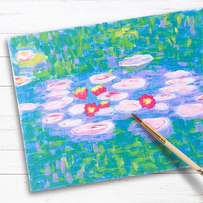 Faber-Castell Museum Series Paint by Numbers - Claude Monet Water Lilies - Number Painting for Kids and Adult Beginners, 1 Count (Pack of 1)