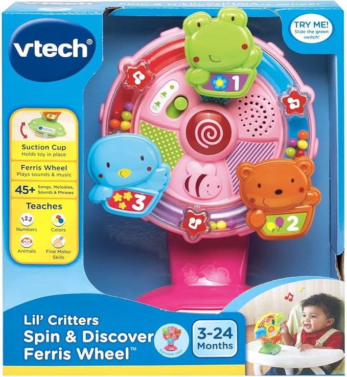 VTech Lil' Critters Spin and Discover Ferris Wheels, Pink