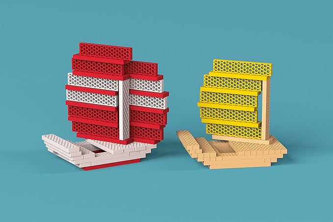 Tegu 340 Piece Perfect Blocks Building Set, Multicolor (Amazon Exclusive)