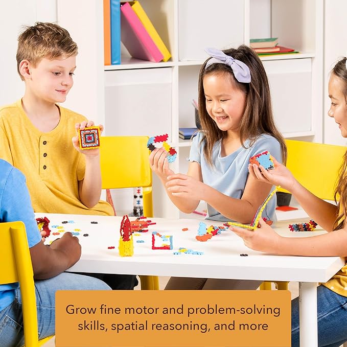 PLUS PLUS 3D Puzzle Building Block Set, 70 Mini Interlocking Pieces, Fun Holiday Activities for Kids - Turkey Mini Maker Tube