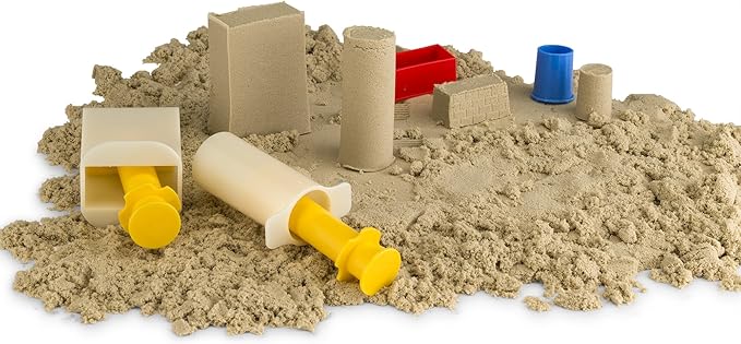 Play Sand Molds and Tool Kit for Kids, 27 Pieces Including Castles, Bricks, and Wall Molds Kits - Works with All Play Sand, Sand Not Included