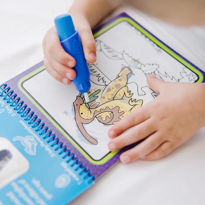 Melissa & Doug On The Go Water Wow! Reusable Water-Reveal Activity Pad – Dinosaurs
