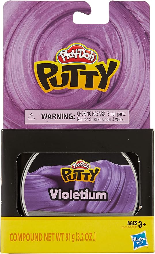 Play-Doh Putty Violetium Purple Putty for Kids 3 Years & Up, 3.2 oz Tin