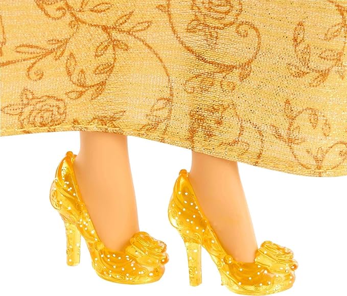 Mattel Disney Princess Toys, Belle Fashion Doll, Sparkling Look with Tiara Accessory, Inspired by the Beauty & the Beast Movie