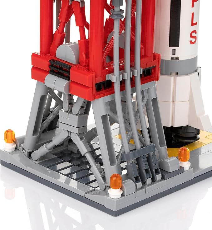 Rocket Launch Building Block Set (457 Pieces) Space Series Building Blocks for Kids and Adults
