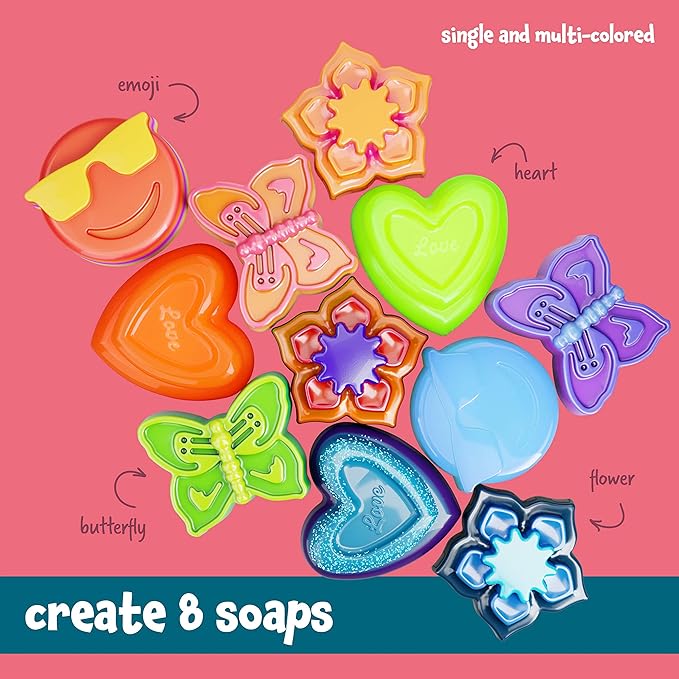 Dan&Darci Soap & Bath Bomb Making Kit for Kids, 3-in-1 Spa Science Kits, Easter Craft Gifts for Girls & Boys Age 6-12 Year Old Girl Crafts: DIY Experiment Toys, Gift for Kid Ages