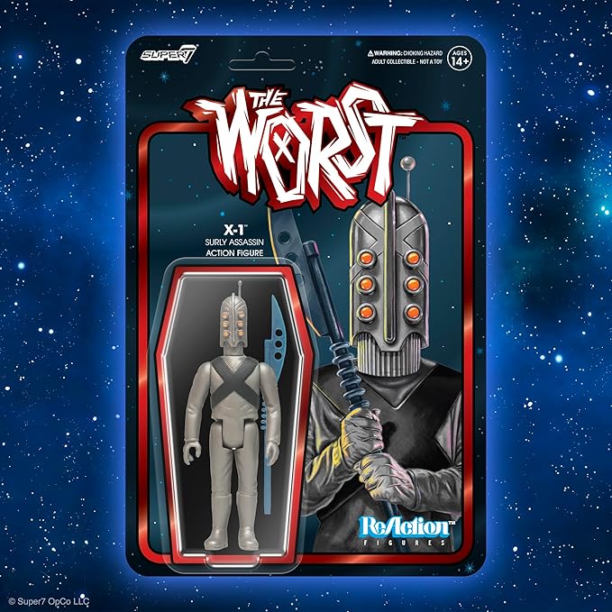 Super7 The Worst X-1 Scum Squad - 3.75" The Worst Action Figure with Accessory Collectibles and Retro Toys