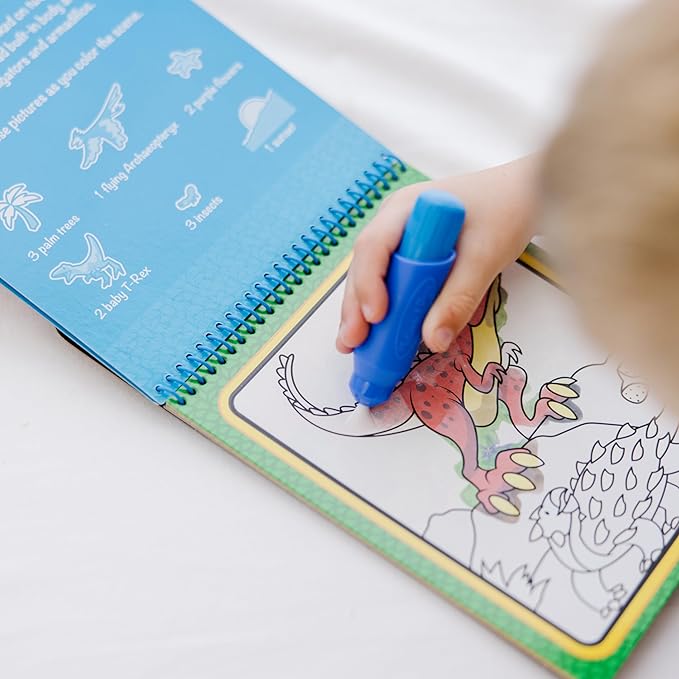 Melissa & Doug On The Go Water Wow! Reusable Water-Reveal Activity Pad – Dinosaurs