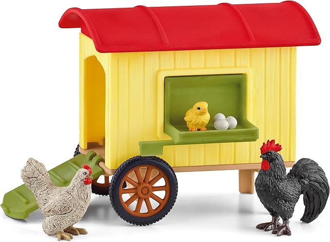 Schleich Farm World Giant 123-Piece Playset Pack with Farmhouse, Chicken Coop, Horse Stall, Farm Toys for Toddlers Ages 3+