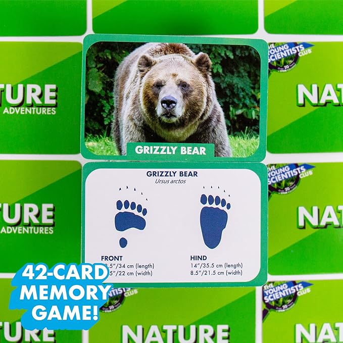 Nature Adventure Pack by Horizon Group USA, Nature Kit for Kids, Includes Hands-On Guide, 14+ Activities, Reusable Backpack, 42-Piece Card Game, Scavenger Hunt & More, Multi