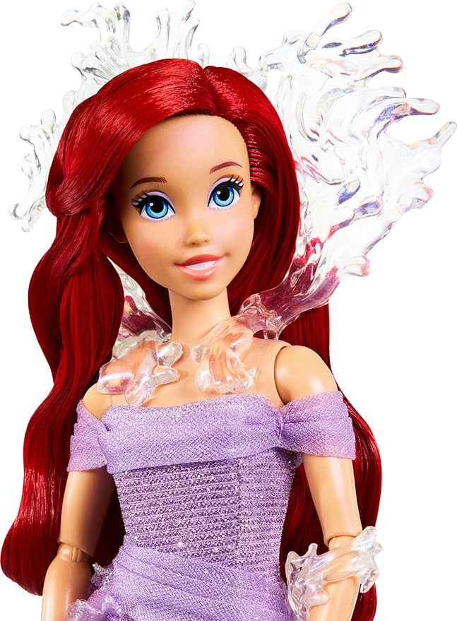 Mattel Disney Collector Ariel The Little Mermaid Doll with Display Stand, Inspired by Disney Movie 35th Anniversary