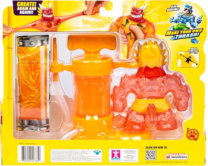 Heroes of Goo Jit Zu Hero Creator Blazagon with 3 Unique goo fillings, Mix, Fill & Create Your own Stretchy Action Figure, Play Again and Again