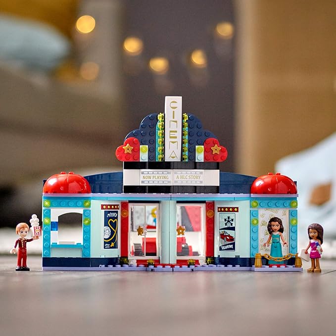 LEGO Friends Heartlake City Movie Theater 41448 Building Kit; Great Birthday Gift for Kids Who Love Movies, New 2021 (451 Pieces)