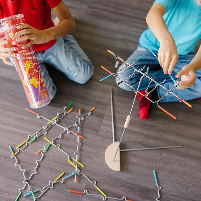 Melissa & Doug Suspend Family Game (31 pcs) - Wire Balance Game, Family Game Night, Family Activities, Games For Kids Ages 8+