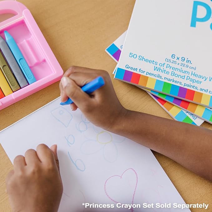 Melissa & Doug Drawing Paper Pad (6 x 9 inches) - 50 Sheets, 4-Pack