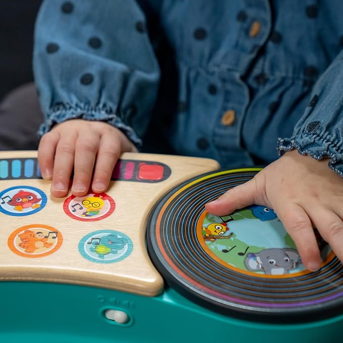 Baby Einstein + Hape DJ Discovery Musical Toy Turntable, Ages 6 Months and Up