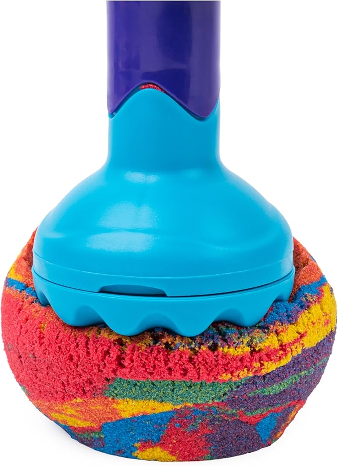 Kinetic Sand, Rainbow Mix Set with 3 Colors of Kinetic Sand (13.5oz) and 6 Tools, Play Sand Sensory Toys for Kids Ages 3 and up