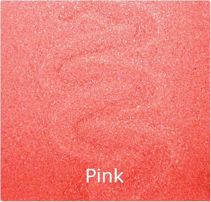 ACTIVA Pink Scenic Colored Sand, 25lb (11.3kg) | Vibrant, Fine Grain Colorfast Sand for Arts & Crafts