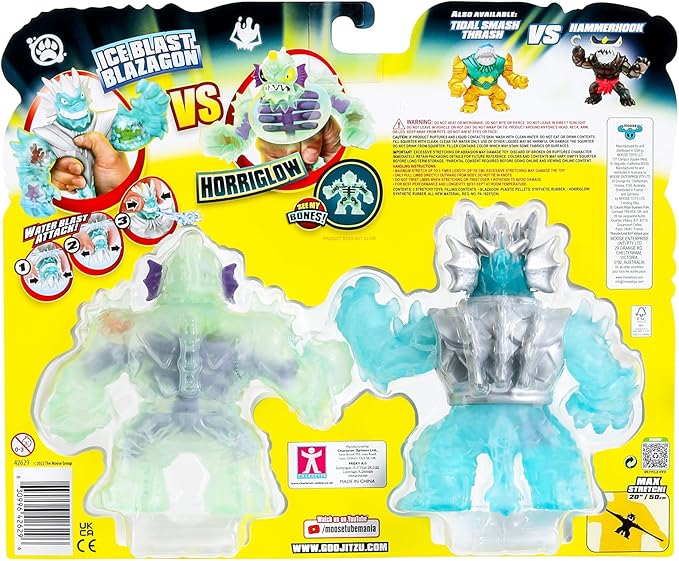 Heroes of Goo JIT Zu Deep Goo Sea Battle Pack - Exclusive Ice Blast Blazagon VS Horriglow Figures. Crunchy, Oozy Figures For Out-of-Pack Battles!
