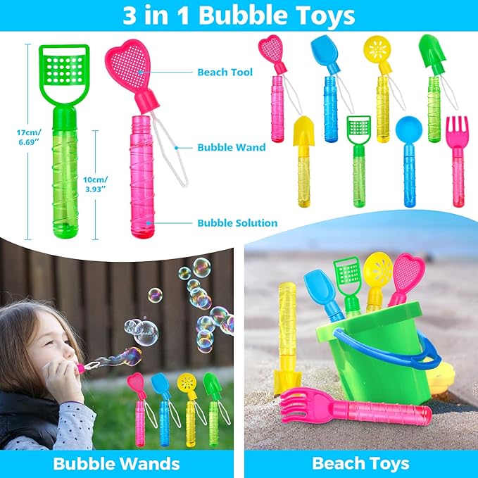 Pool Party and Beach Party Favors - Kids Sunglasses Party Favors, Inflatable Beach Balls, Water Gun Squirts and Bubbles