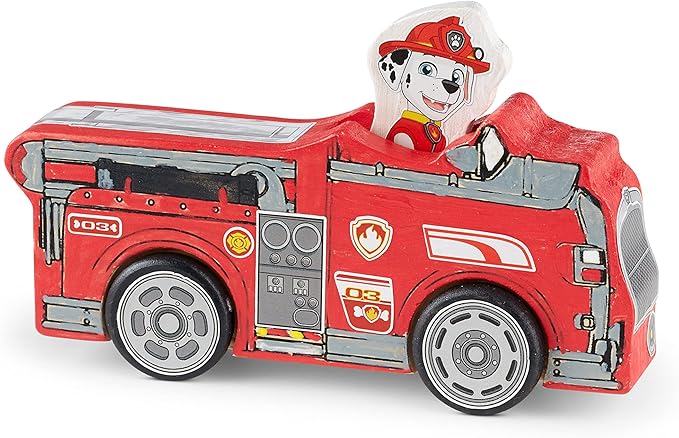 Melissa & Doug PAW Patrol Wooden Vehicles Craft Kit - 3 Decorate Your Own Vehicles, 3 Play Figures