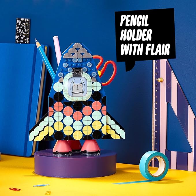 LEGO DOTS Pencil Holder 41936 DIY Craft Decoration Kit; Makes a Great Creative Gift for Kids; New 2021 (321 Pieces)