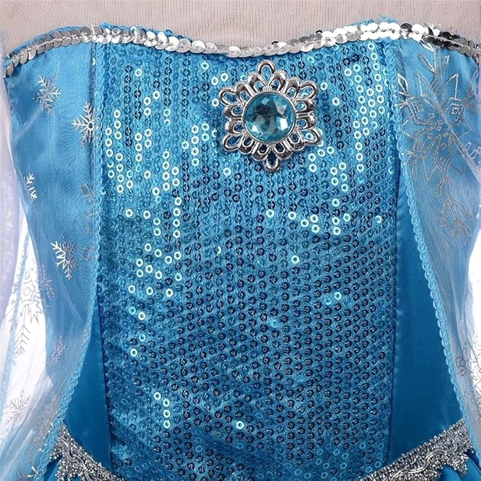 Dressy Daisy Toddler Little Girls' Ice Princess Dress Costume Birthday Halloween Christmas Fancy Party Dresses