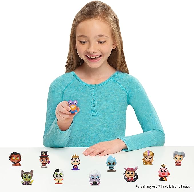 Disney Doorables Villain Collection Peek, Includes 12 Exclusive Mini Collectible Figures, Styles May Vary, Kids Toys for Ages 5 Up, Amazon Exclusive by Just Play