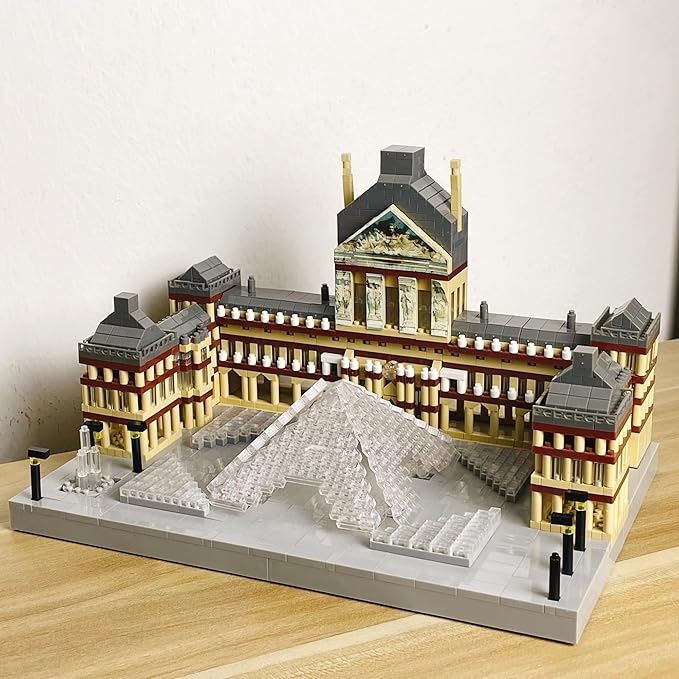 Louvre Micro Mini Building Blocks Architecture Toys Sets Assembly Adult Construction Unleash Your Love for The Louvre