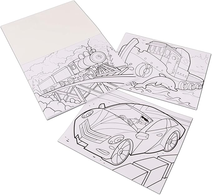 Melissa & Doug Jumbo Coloring Pad: Vehicles - 50 Pages of White Bond Paper (11 x 14 inches)