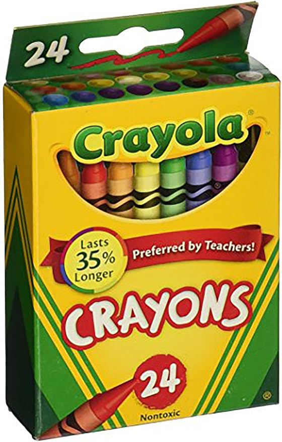 Crayola Crayons 24 Count, 6 Pack (52-0024-6)