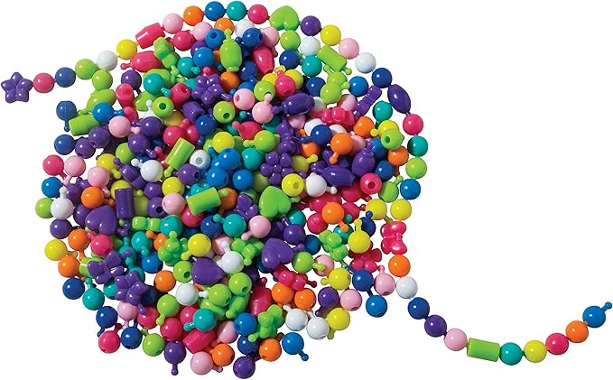 Creativity Street Pop Beads, Assorted Colors, Assorted Sizes, 300 Pieces