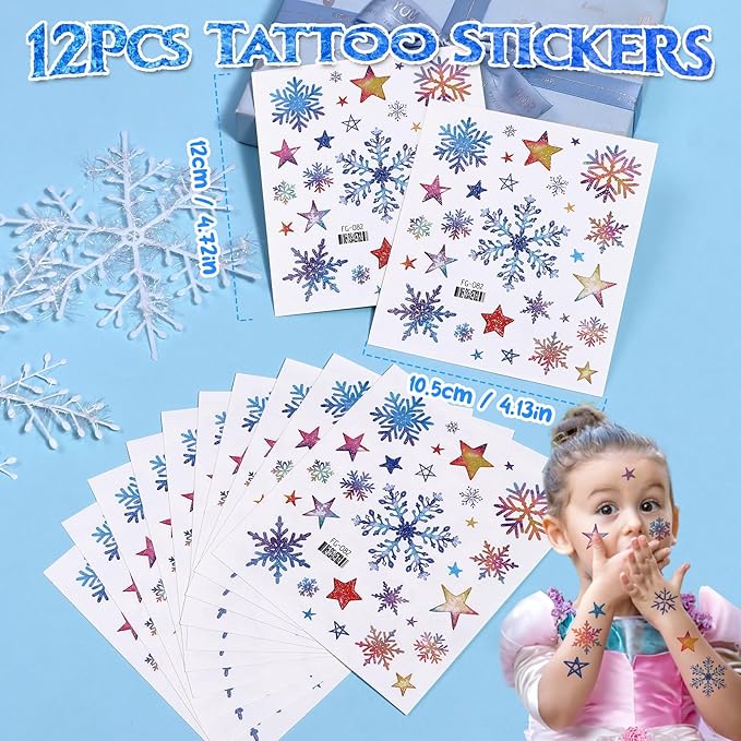 Golray Frozen Party Favors Elsa Birthday Supplies Girls Kids, Drawstring Bags Silicone Bracelets Keychain Tattoo Sticker Frozen Goodie Bag Stuffer Filler Elsa Frozen Birthday Party Favors Supplies