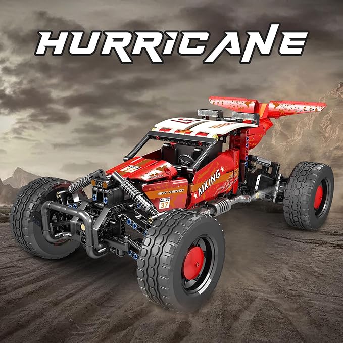 Mould King 18019 RC Off-Road Building Car Toys, 708 Pieces Building Blocks Hurricane Climbing Car Model with Motors, Romote Control Off-Road Car for Kids Age 8+/Adult