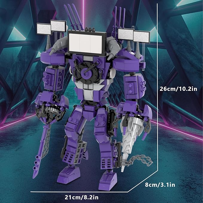 Toilet Building Blocks Toys,TV Toys Building Blocks Imaginative Construction Playset Blocks Action Figure,Birthday Gifts Building Blocks for Adults Children 474PCS