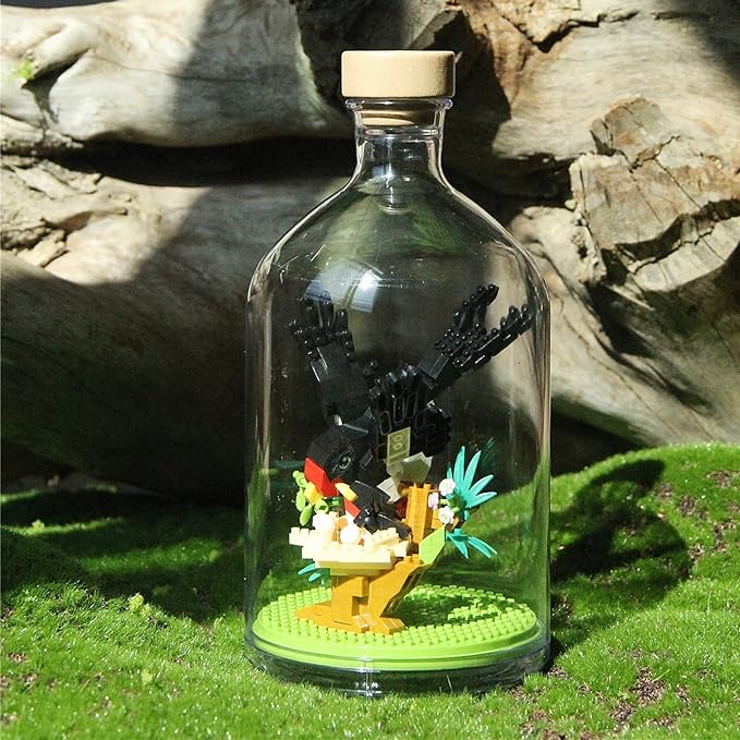 Thcbme Bird Animals Building Block Toy Set, Parrot, Swallow, Eagle, Creative Set To Build And Display, Compatible With Lego 6254100 Building Accessory, Great Gift For Kids With Ages 6+(Swallow 365pcs)