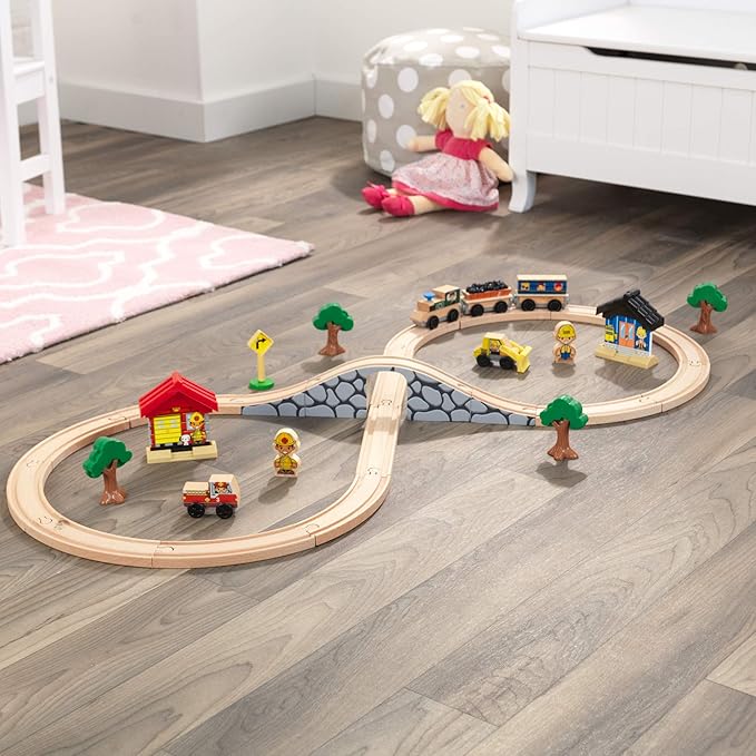 KidKraft Figure 8 Train Set, Gift for Ages 3+