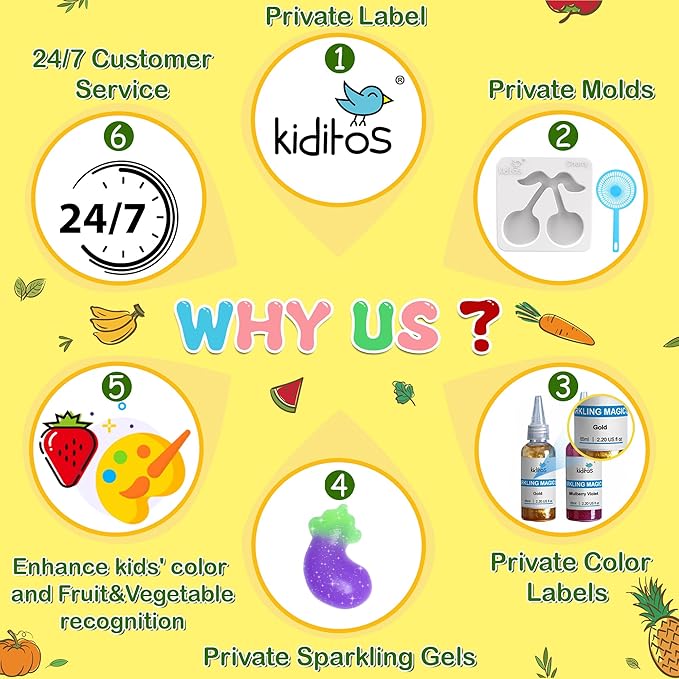 Magic Water Elf Toy Kit, Aqua Fairy Water Gel Kit with 20 Magic Gels, 10 Fruit & Vegetable Molds. Christmas Gifts, Birthday Gifts, Party Favors, Arts & Crafts DIY STEM for Kids (20 Colors)