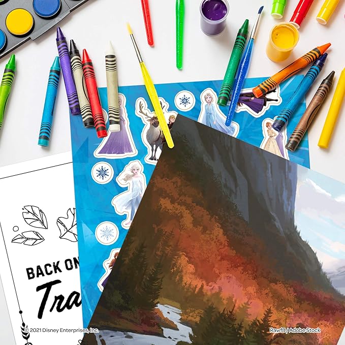 Disney Frozen 2 Create-a-Scene Sticker Pad and Sticker Scenes 46033, Multicolor