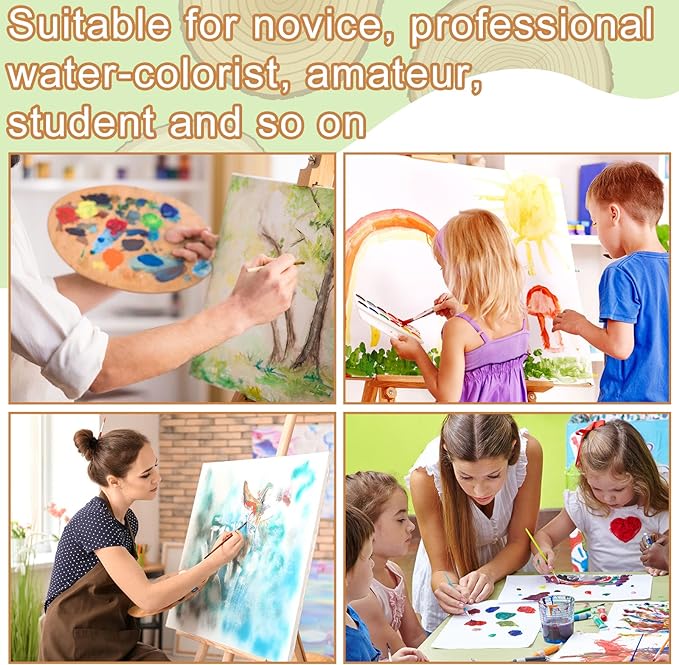 TaoBary 300 Pcs Watercolor Paper Sheet Bulk White Cold Press Paper Pack 110 lb 230 GSM Sketch Painting Watercolor Pad for Watercolorist Beginning Artists Adults Drawing Craft(5.5 x 8.5 Inch)