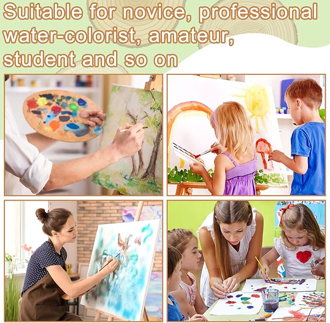 TaoBary 300 Pcs Watercolor Paper Sheet Bulk White Cold Press Paper Pack 110 lb 230 GSM Sketch Painting Watercolor Pad for Watercolorist Beginning Artists Adults Drawing Craft(10 x 7 Inch)