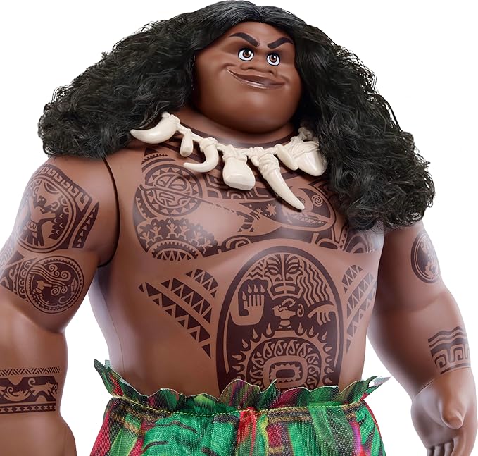 Mattel Disney Moana 2 Voyager 2 Doll Set, Moana & Maui Fashion Dolls in Removable Outfits with 4 Accessories, Inspired by The Movie