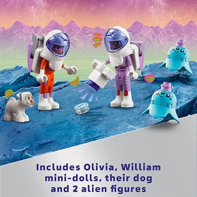 LEGO Friends Space Research Rover Space Toy and Science Playset, Space Gift for 8 Year Old Girls and Boys, Building Toy for Space Lovers and Kids with 2 Mini-Dolls, a Dog and 2 Alien Figures, 42602
