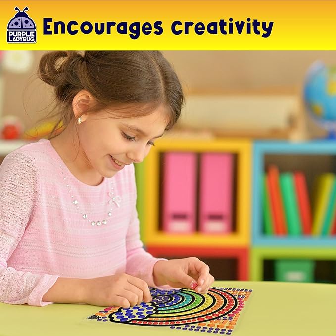 SUNGEMMERS Window Diamond Art Suncatcher Kits - Girls Easter Basket Stuffers for Kids, 7 6 Year Old Girl Gifts Idea, Birthday Gifts for 4 5 6 7 8 9 10 Year Old Girls Boys Crafts for Kids Ages 6-8 8-12