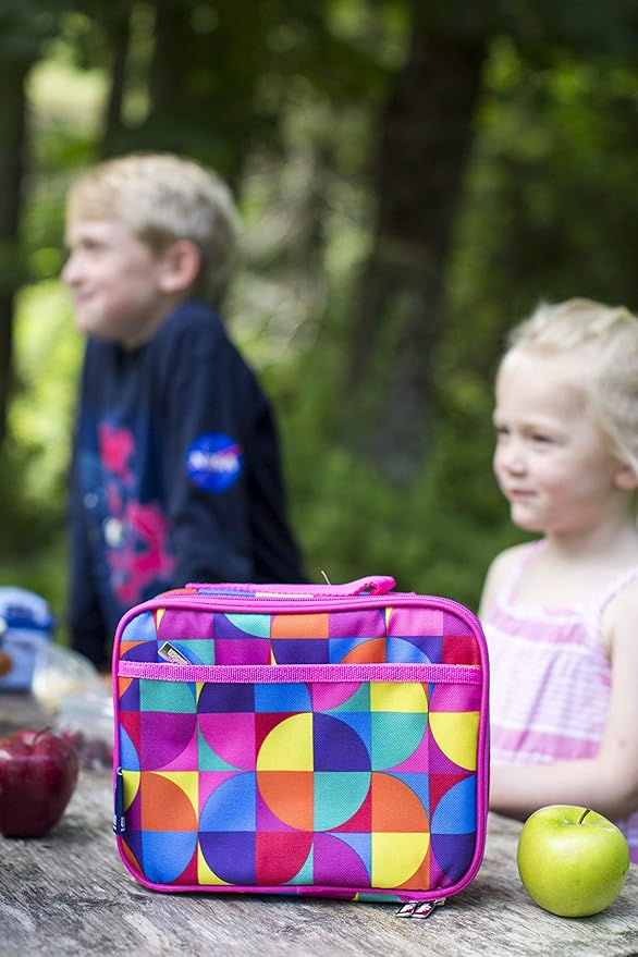 Wildkin Kids Insulated Lunch Box Bag for Boys & Girls, Reusable Kids Lunch Box is Perfect for Elementary, Ideal Size for Packing Hot or Cold Snacks for School & Travel Bento Bags (Zebra)