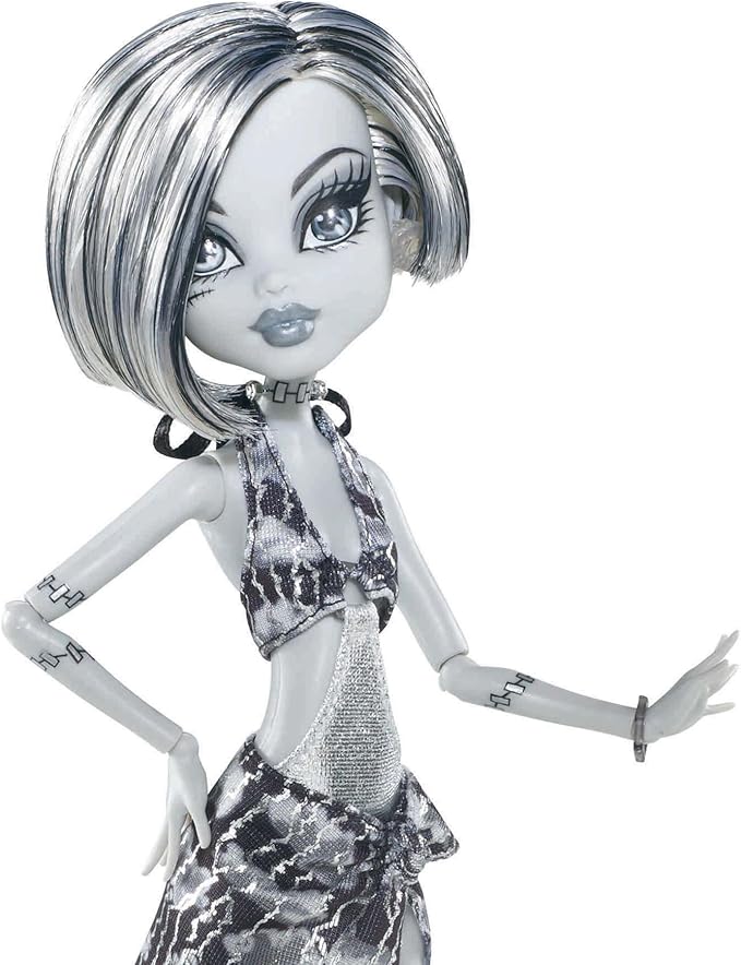 Monster High Skull Shores Black and White Frankie Stein Doll