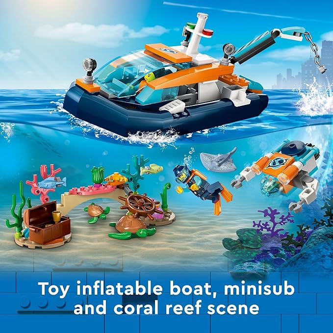 LEGO 60377 City Sea Explorer Boat Set