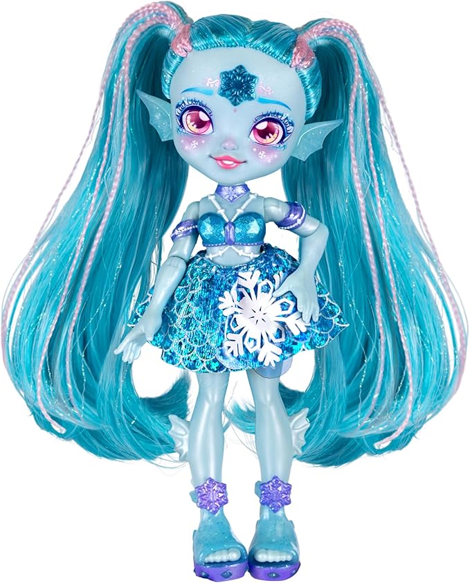 Magic Mixies Pixlings Shimmerverse Series, Create & Mix Magic Potion to Magically Reveal Marena The Ice Mermaid, This Beautiful 6.5" Shimmerverse Pixling Fashion Doll Appears Inside The Potion Bottle