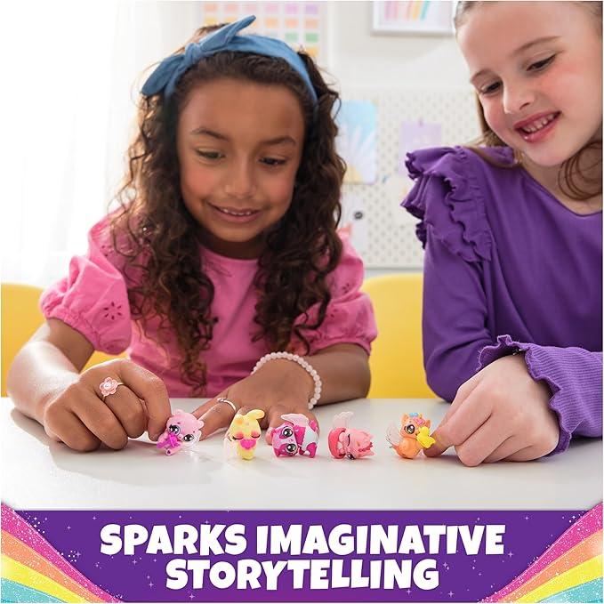 Hatchimals Alive, Rainbow Splash Egg Carton with 5 Mini Figures in Color Reveal Eggs & 10 Accessories, Kids Toys for Ages 3 and up